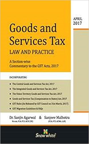 Goods and Service Tax Law and Practice 