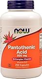 NOW Foods Pantothenic Acid 500mg, 250 Capsules