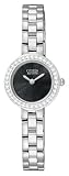 Eco-Drive Silhouette Swarovski Crystal Bezel Black Tone Dial