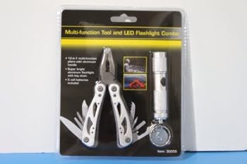 MULTI-FUNCTION TOOL AND LED FLASHLIGHT COMBO