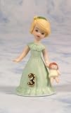 Growing up Girls from Enesco Blonde Age 3 Figurine 3.25 IN