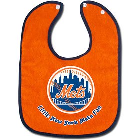 New York Mets 2-Tone Snap Baby Bib