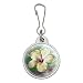 Tropical Yellow Hibiscus Flower Hawaiian Vacation Jacket Handbag Purse Luggage Backpack Zipper Pull Charm