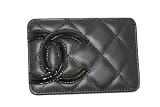 (シャネル)CHANEL　A26725　カンボンライン　カードケース/名刺入れ　黒×黒　並行輸入品 [ウェア&シューズ] CHANEL 名刺入れ