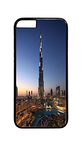 iPhone 6 Case, iPhone 6 Cases - Scratch-Resistant Black Case Bumper for iPhone 6 Burj Khalifa Dubai Thin Fit Hard Back Case for iPhone 6 4.7 Inches