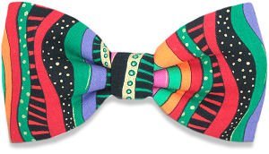 Swagger & Swoon Bold Coloured Stripe Bow Tie