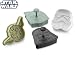 Star Wars Press-and-Stamp Cookie Cutters, Set of 4 Heroes and Villains: Yoda, Darth Vader, Boba Fett