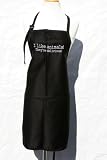 Black Embroidered Apron I like Animals, they're delicious