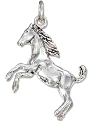 Sterling Silver Three Dimensional Rearing Horse Charm