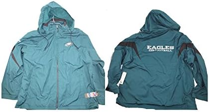PHILADELPHIA EAGLES NFL Authentic Reebok Sideline Jacket with Removable Hood (XXL)