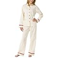 Xhilaration&reg; Juniors Flannel 2 Piece Pajamas Set - Cream Dot