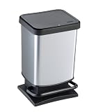 Rotho 7540 Treteimer Paso 20 L, metallic silber