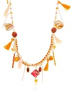 Edien Collar Elba Dorado / Rojo