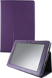 HHI Asus Eee Pad Transformer TF101 Folio Flip Case with Muti-Function Stand - Purple