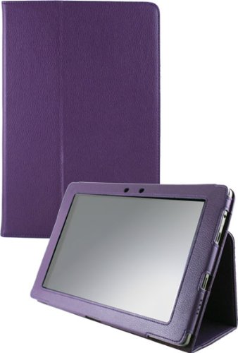 Best Buy HHI Asus Eee Pad Transformer TF101 Folio Flip Case with Muti-Function Stand - Purple for - Black Friday Deals & Sale $19.99