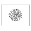 Platinum Bouquet Embossed - Gift Enclosure Cards (set of 12)