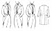 1830's, 1840's, and 1850's Dress Men's Dress Coat Pattern