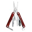 Leatherman 831198 Squirt ES4 Red Keychain Tool with Scissor