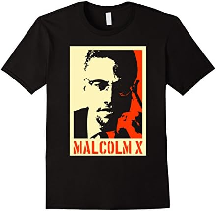 Men's Malcolm X Iconic Face T-Shirt Small Black