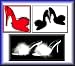 Maribou Slippers Stylish and Sexy shoes. In Sizes 5-12 - BLACK - WHITE - RED
