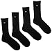 Calvin Klein Men's Athletic Crew Sports Socks (One Size, Black)
