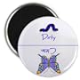Butterfly Clean Dirty Dishwasher Magnet