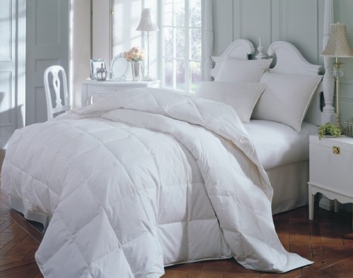 LUXURIOUS 1200 Thread-Count FULL- QUEEN Size Siberian GOOSE DOWN Comforter, WHITE SOLID, 100% Egyptian Cotton 750FP, 50Oz