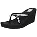 Yellow Box Women's Gateway Wedge Sandal,Black,8 M US