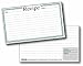 3" x 5" Green Cafe Check Recipe Cards with Protective Covers
