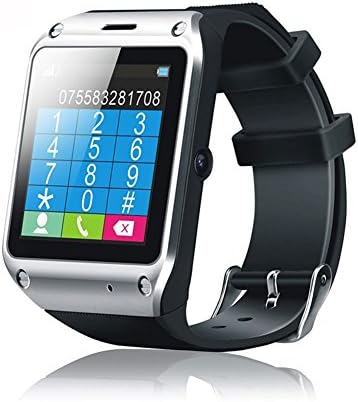 CatBee"Gear" series Male & Female smart wristwatch phone Premium Sports Touch Screen Bluetooth Smart Watch phone for android phones fitness tracker pedometer recording/Alarm/Kcal for Android Samsung S5,S4,S3,S2,Note 3,Note 2# D5 (Black)