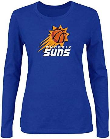 NBA Phoenix Suns cartoon style women's T-shirt 2015 new clothes(Blue)