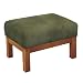 Milano Oak and Olive Ottoman