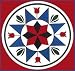 Hex Sign: 8 Pointed Star 12 Diameter