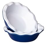Review Emile Henry 536132 / Emile Henry Provencal 5-Inch Individual Pie Dish, Set of 2, Azure Blue