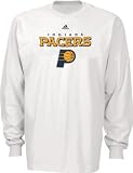 adidas Indiana Pacers White True Court Long Sleeve T-shirt