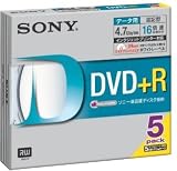 Sony DVD+R 4.7GB �f�[�^�p 16�{���Ή� �z���C�g�v�����^�u�� 5���p�b�N 5DPR47HPSH