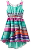 Bonnie Jean Girls 7-16 Coral Print Chiffon Dress