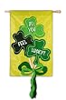 Do You Feel Lucky Garden Size Applique Flag