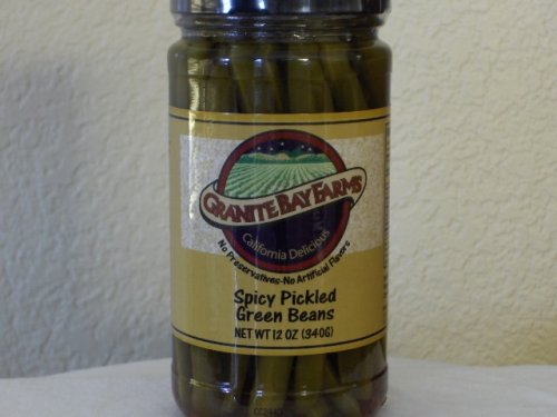 Spicy Picked Green Beans, 12oz. by Granite Bay Farms Specialty Foods