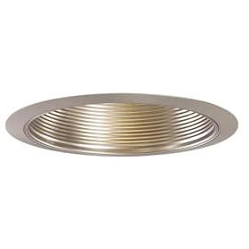 Halo 353SN 6-Inch Metal Coilex Baffle with Satin Nickel Trim by Halo