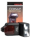 Marumi D35AF N (Nikon) Autofokus-Blitz, für digitale und analoge Spiegelreflexkameras, mit voll automatischem E-TTL-Modus
