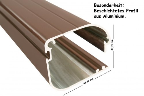 Insektenschutz Fliegengitter Rollo Tür 220x125 cm, Farbe:braun