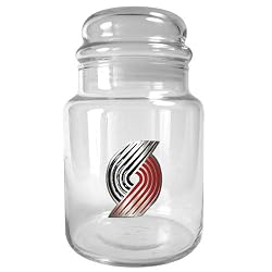 Portland Trail Blazers NBA 31oz Glass Candy Jar - Primary Logo by Great American Products