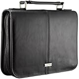 Classic Bible / Book Cover w/ "Faith" Badge (Large / Black)