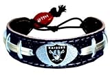 Caseys Distributing 4421402235 Oakland Raiders Team Color Football Bracelet