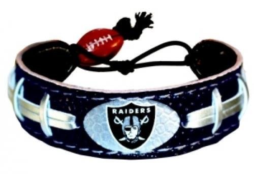 Caseys Distributing 4421402235 Oakland Raiders Team Color Football Bracelet