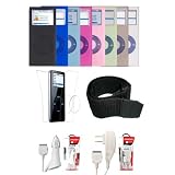 2nd Generation Apple iPod Nano Aluminum Silicone Skin Case with Accessory Kit Bundled with Home Travel and 12v Rapid Car Charger