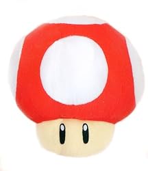 Nintendo Super Mario 64 DS Red Mushroom plush new Wii Gamecube Game cube N64 64 Super NES SNES