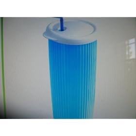 Buy Tupperware Cool Aqua Insulated Tumbler with White Dripless Seal