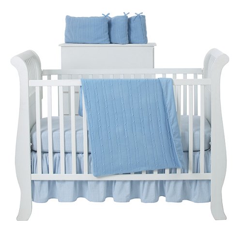 Tadpoles Soft as Pashmina 4-pc. Crib Set - Blue